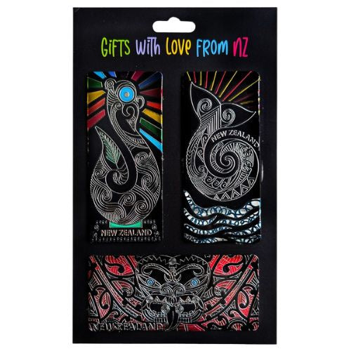 Whakairo Foil Magnets 3pk