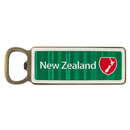 NZ Green Roadsign Numberplate Bottle Opener Magnet