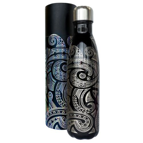 NZ Maori Tattoo Design Thermo Water Bottle