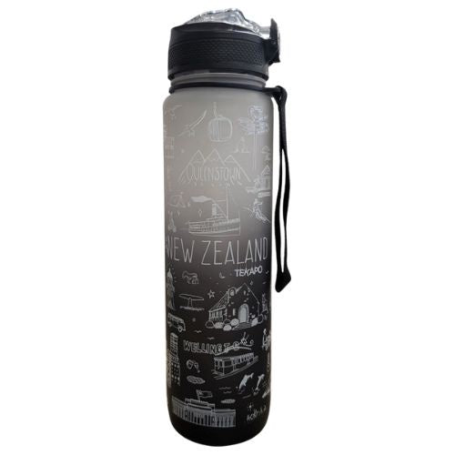 NZ Sketch Water Bottle Ombre - 1Ltr