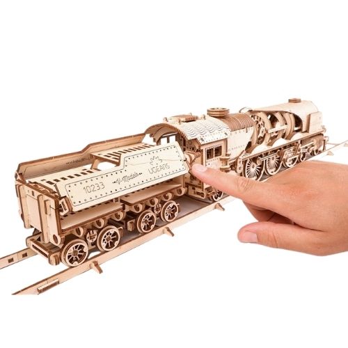 UGears V-Express Steam Train with Tender