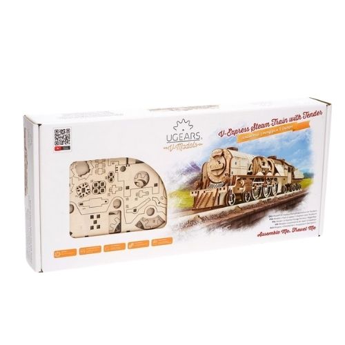 UGears V-Express Steam Train with Tender