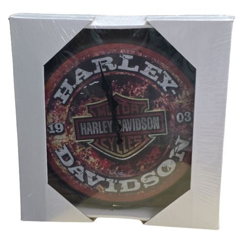 Harley Davidson Motorcycles Fire Explosion Bottle Cap Clock