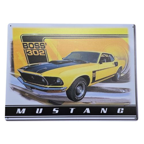 Ford Mustang Boss 302 Tin Sign