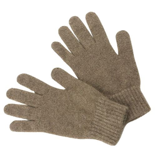 Possum & Merino Gloves - Wheat