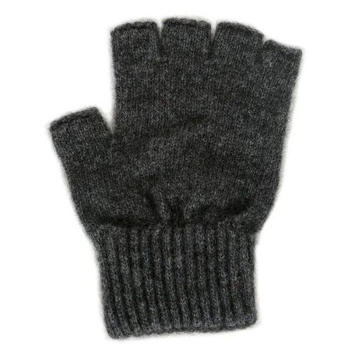 Possum & Merino Fingerless Gloves - Graphite