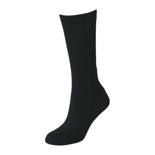 Ladies Merino Plain Black Socks