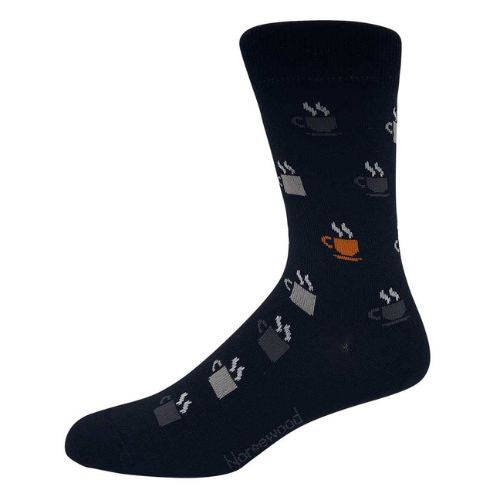 Merino Coffee Socks - Black