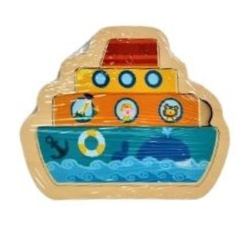 Wooden Laser Cut Puzzle - Tugboat
