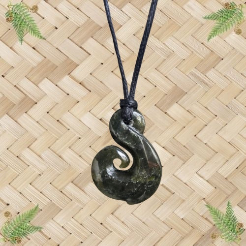 NZ Greenstone Koru Pendant - 28mm