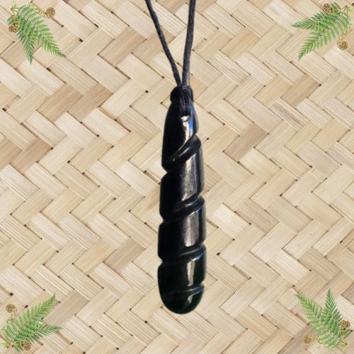 NZ Greenstone Stairway to Heaven Pendant - 65mm