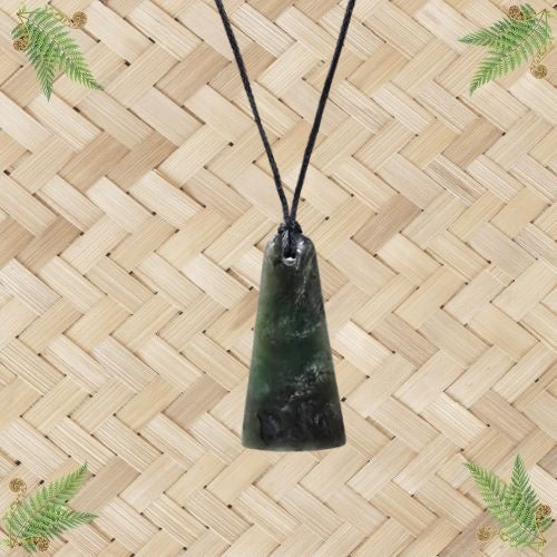 NZ Greenstone Toki Unlashed Pendant - 53mm