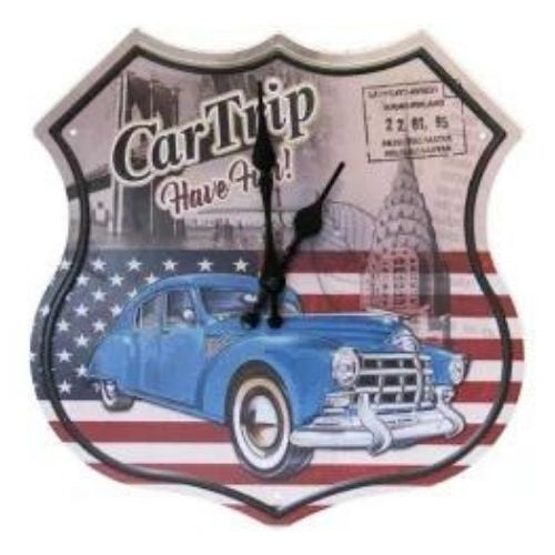 Classic Car Shield Clock