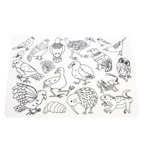 Animals of Aotearoa Colour-in Placemats