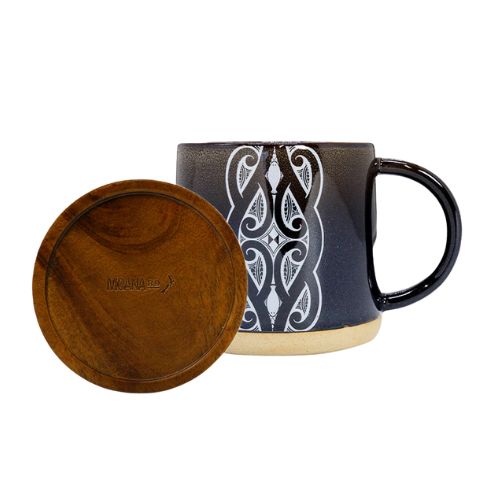 Miriama Grace-Smith Glazed Ceramic Mug - Black