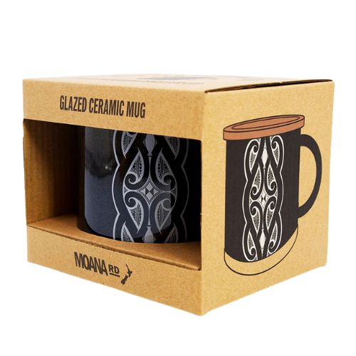 Miriama Grace-Smith Glazed Ceramic Mug - Black