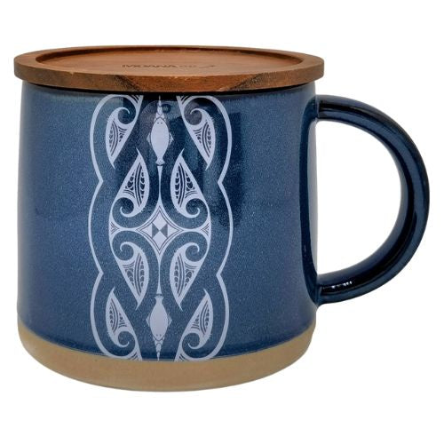 Miriama Grace-Smith Glazed Ceramic Mug - Navy