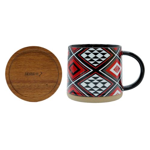 Moana Road Glazed Ceramic Mug River Jayden Kōtuitui