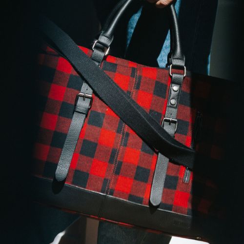 Waikawa Overnighter Bag - Red Check