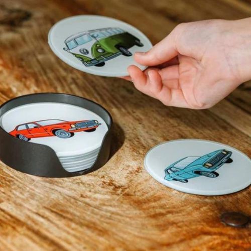 Vintage Car Club Coasters - Set of 6