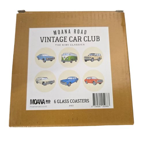 Vintage Car Club Coasters - Set of 6