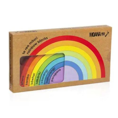 Wooden Te Reo Rainbow Blocks