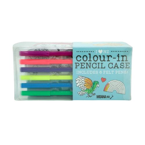 Moana Road Colour In' Kids Pencil Case