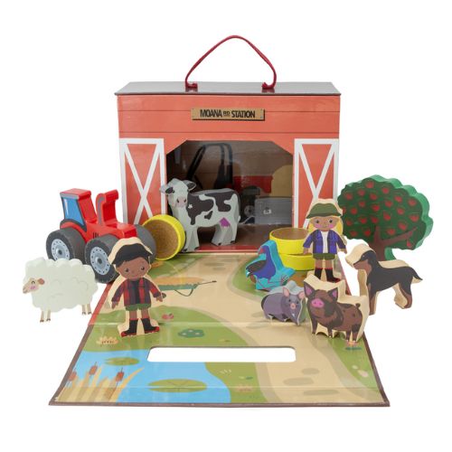 Moana Rd Station Wooden NZ Farm Playset