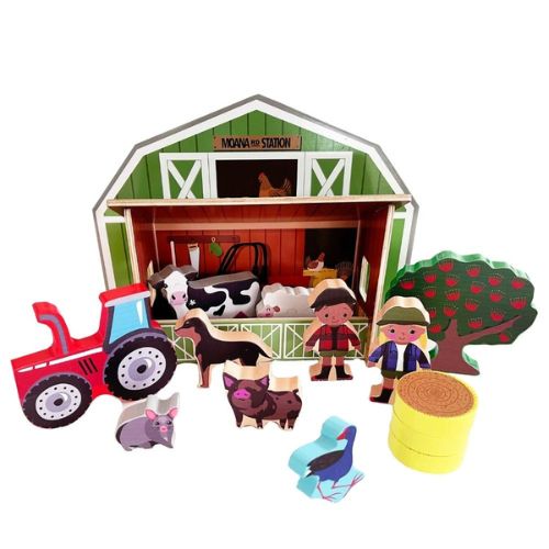 Moana Rd Station Wooden NZ Farm Playset