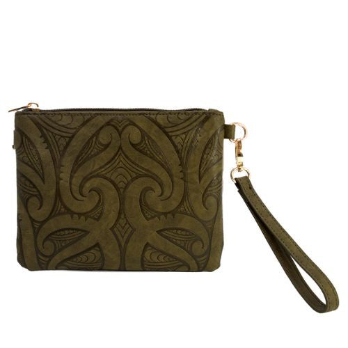 Miriama Grace-Smith The Viaduct Clutch - Olive