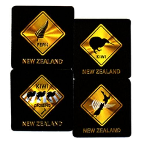 Roadsigns Coaster Foil Set  4pc