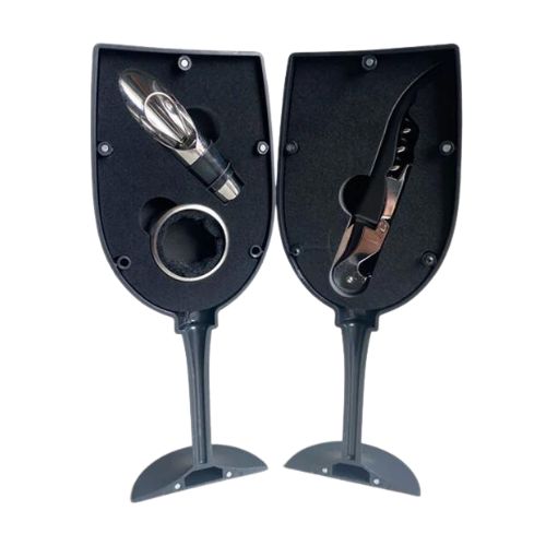 Wine Tool Gift Set - 3 pcs in Glass