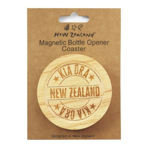 Bottle Opener Magnet Coaster NZ - 8cm