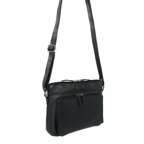 Ladies Leather Stella Handbag Bag - Black