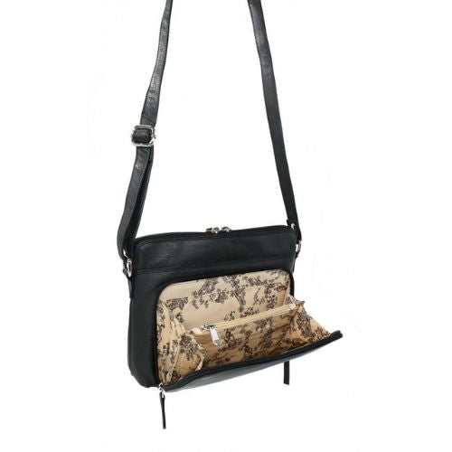 Ladies Leather Stella Handbag Bag - Black