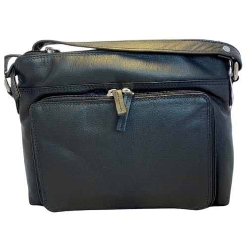 Ladies Leather Stella Handbag Bag - Black