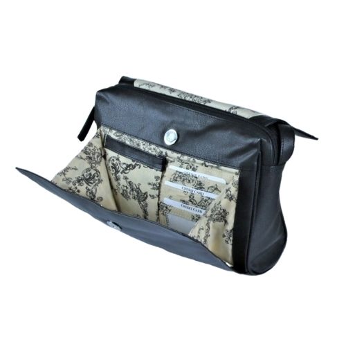 Ladies Leather Julia Handbag Bag - Black
