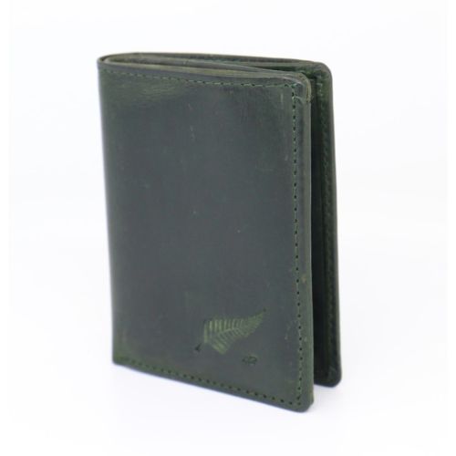 Mens Greenstone Edition Leather Wallet with ID Pocket