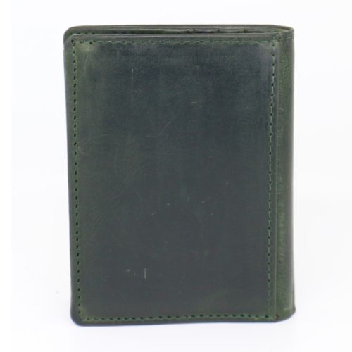 Mens Greenstone Edition Leather Wallet with ID Pocket