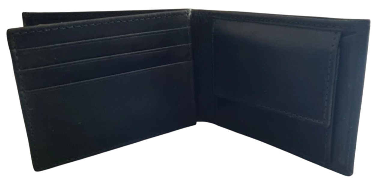 Mens Greenstone Edition Leather Wallet with Coin Pocket