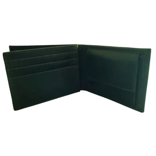 Mens Greenstone Edition Leather Wallet with Coin Pocket