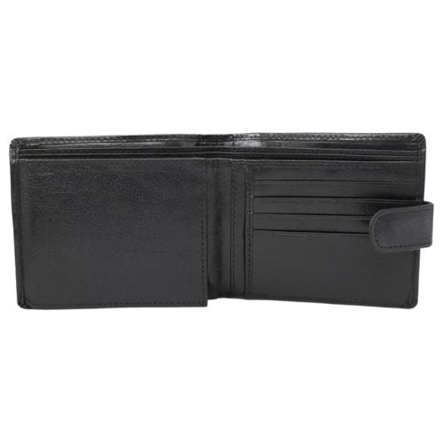 Black Mens Italian Leather Wallet
