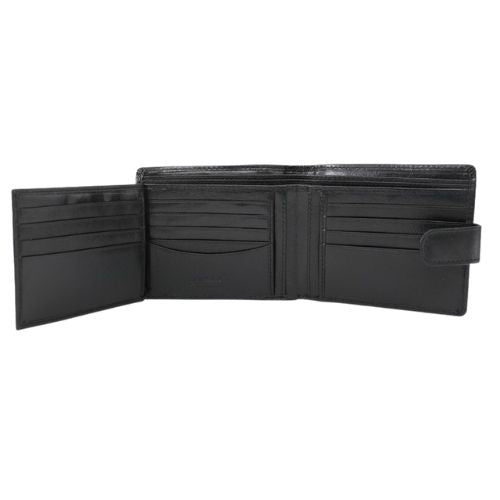 Black Mens Italian Leather Wallet