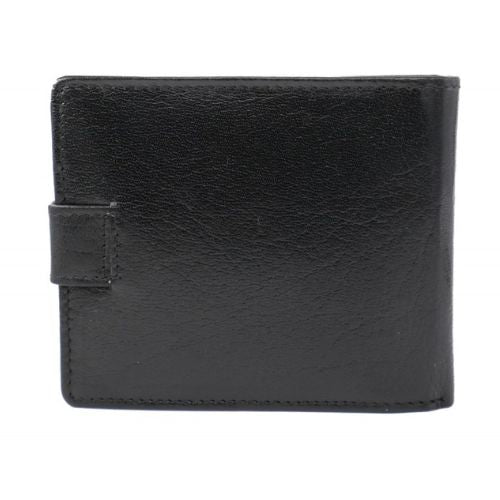Black Mens Italian Leather Wallet