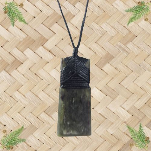 NZ Greenstone Toki Pendant - 51mm