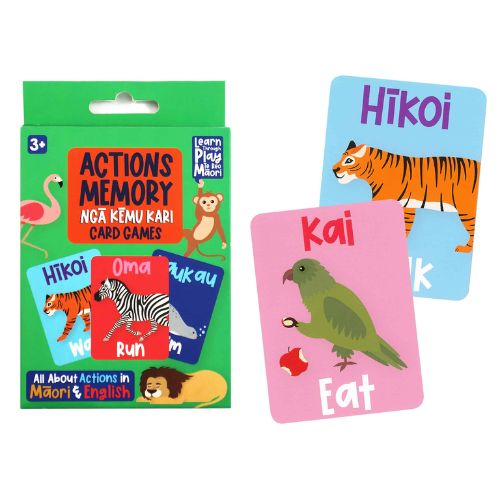 Te Reo Māori Memory Card Game - Actions