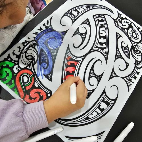 Maori Design Washable Colouring Mats