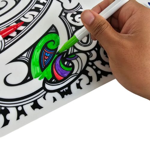 Maori Design Washable Colouring Mats