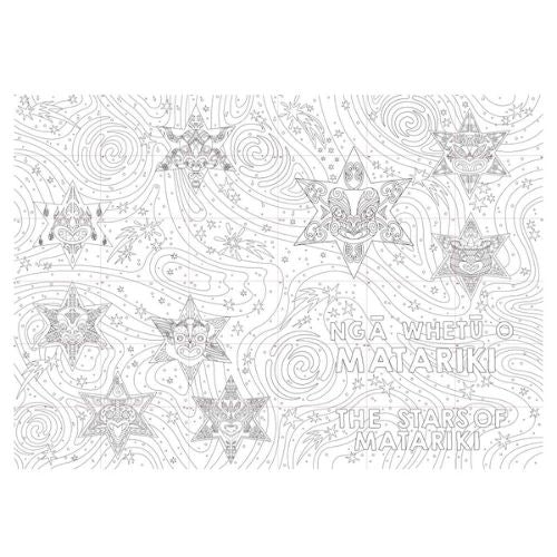 Matariki Colour-in Classroom Poster A4