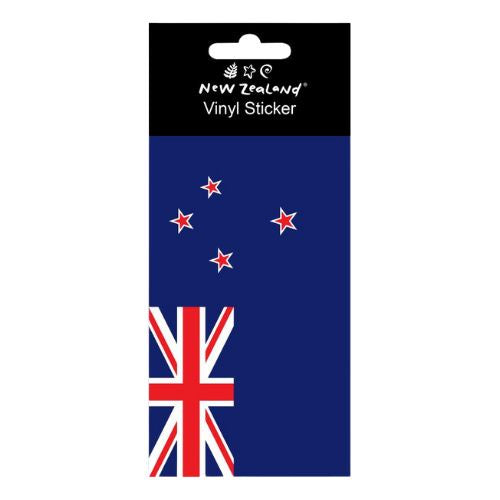 NZ Flag Vinyl Sticker 9x15cm